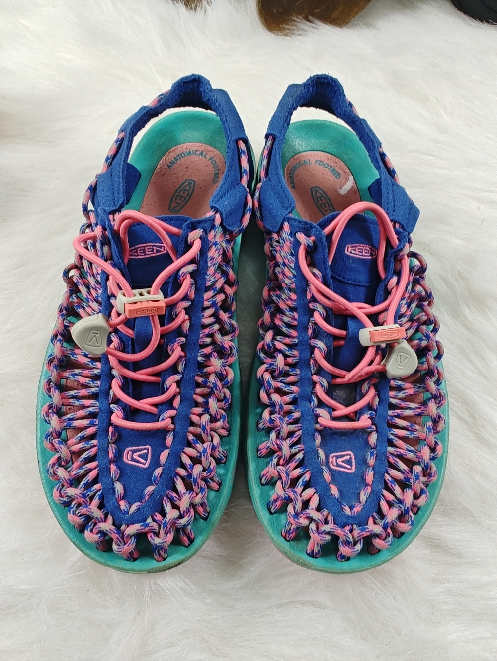 Keen UNEEK Multicolor Water Sandals Women Size 6.5 Braided Cord Comfort Outdoor - Picture 7 of 12